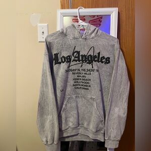 Los Angeles Graphic Gray Hoodie